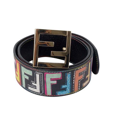 fendi belt colorful|authentic fendi belt.